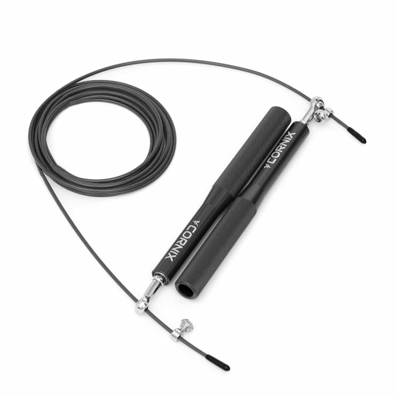 Скакалка швидкісна для кросфіту Cornix Speed Rope чорна