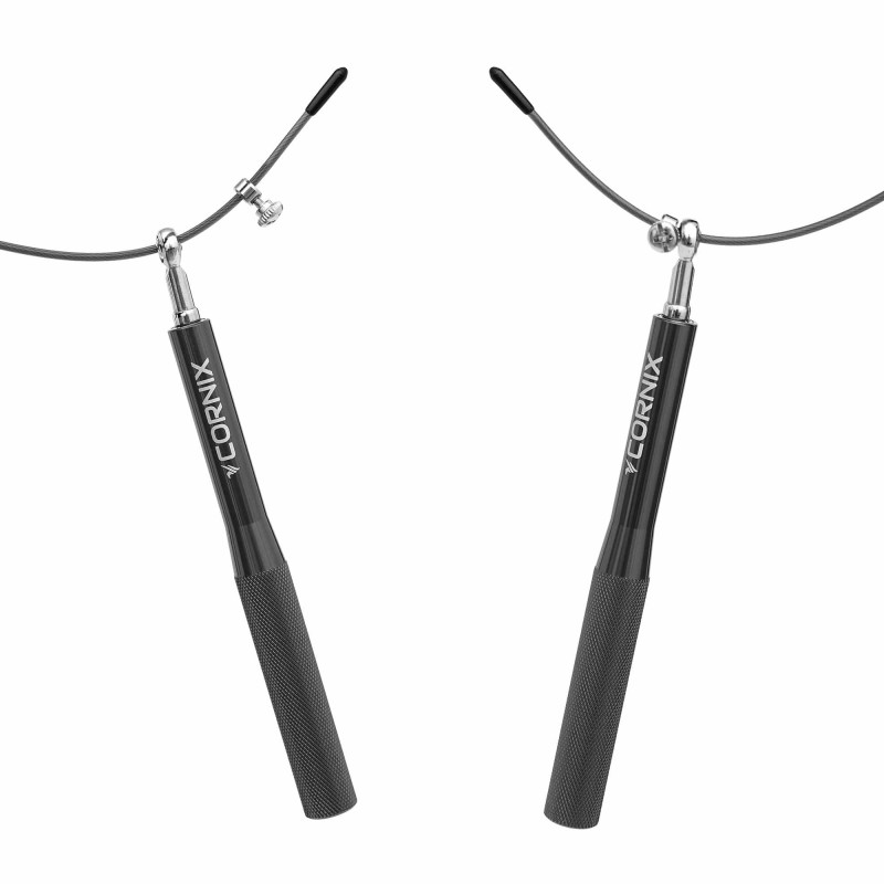 Скакалка швидкісна для кросфіту Cornix Speed Rope чорна