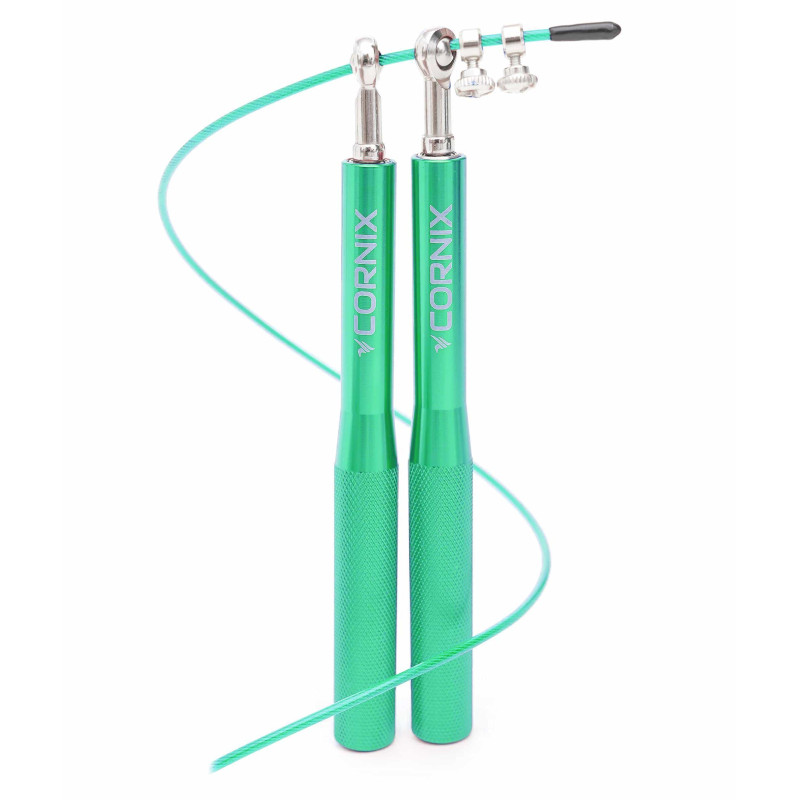 Скакалка швидкісна для кросфіту Cornix Speed Rope зелена