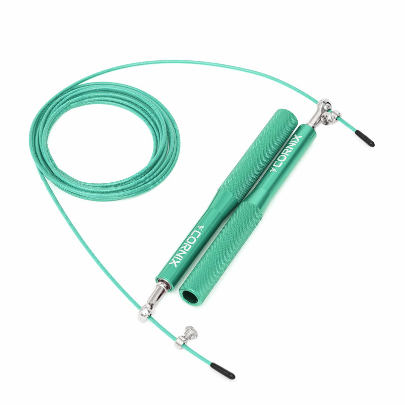 Скакалка швидкісна для кросфіту Cornix Speed Rope зелена