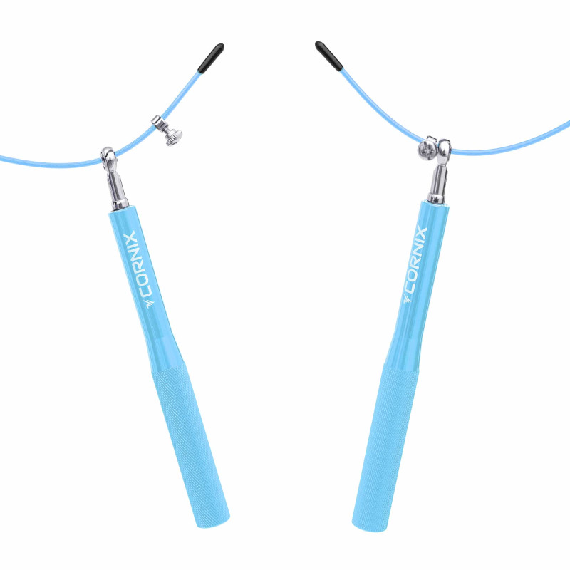 Скакалка швидкісна для кросфіту Cornix Speed Rope блакитна
