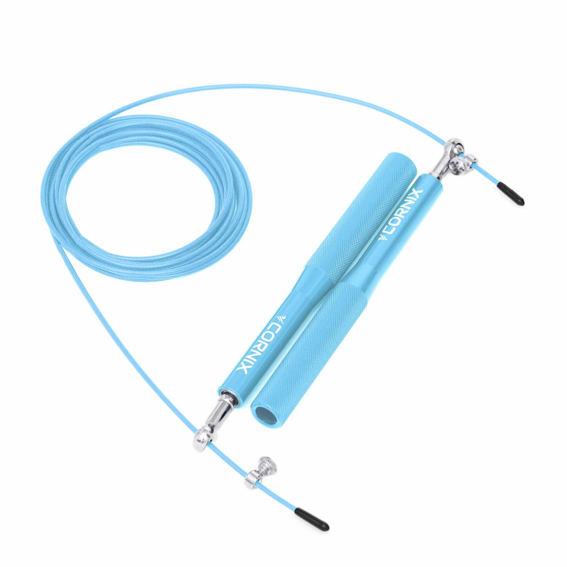Скакалка швидкісна для кросфіту Cornix Speed Rope блакитна