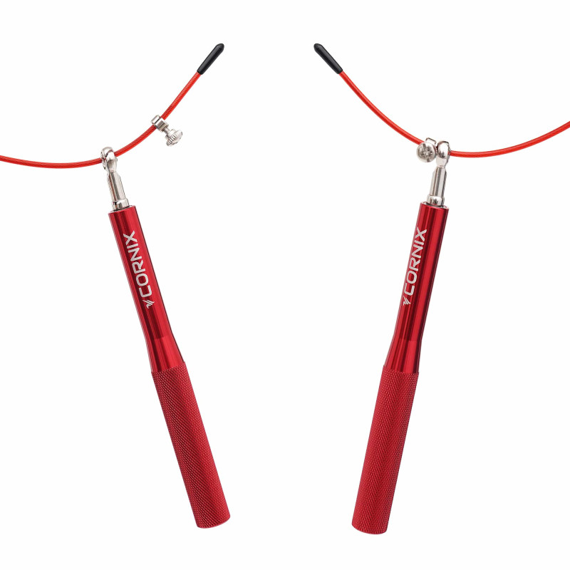 Скакалка швидкісна для кросфіту Cornix Speed Rope червона
