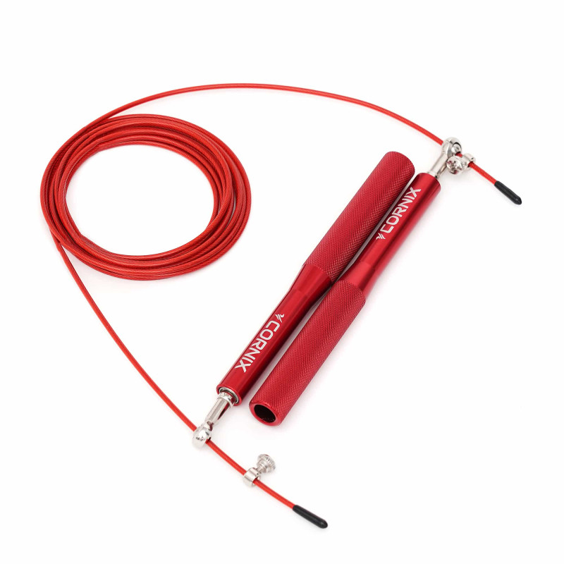 Скакалка швидкісна для кросфіту Cornix Speed Rope червона