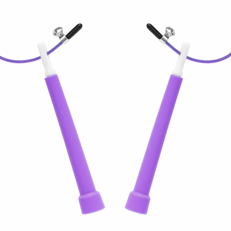 Скакалка швидкісна для кросфіту Cornix Speed Rope Basic фіолетова