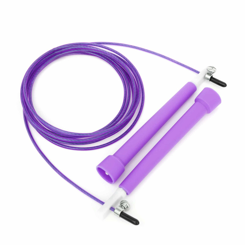 Скакалка швидкісна для кросфіту Cornix Speed Rope Basic фіолетова