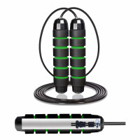 Скакалка швидкісна для кросфіту Cornix Speed Rope Classic чорно-зелена