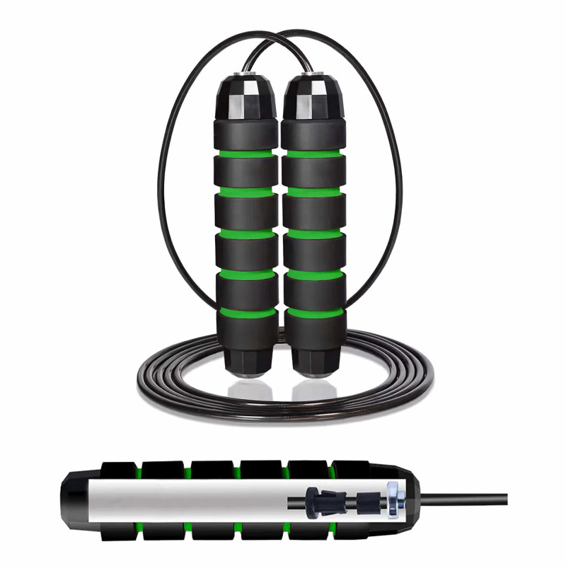 Скакалка скоростная для кроссфита Cornix Speed Rope Classic XR-0148 Black/Green