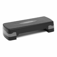 Степ-платформа 2-ступенева Cornix 68 х 28 х 10-15 см Black/Grey