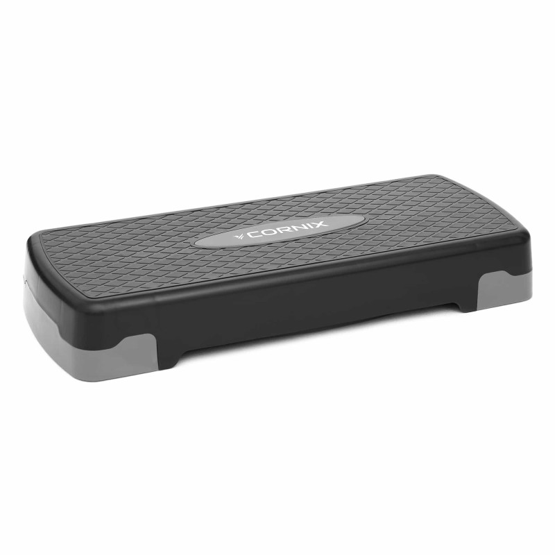 Степ-платформа 2-ступенчатая Cornix 68 х 28 х 10-15 см XR-0189 Black/Grey