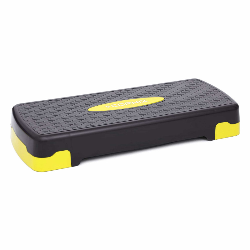 Степ-платформа 2-ступенчатая Cornix 68 х 28 х 10-15 см XR-0192 Black/Yellow