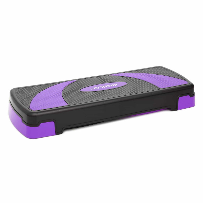 Степ-платформа 3-ступенчатая Cornix 78 х 29 х 10-20 см XR-0183 Black/Purple