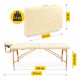Масажний стіл 4FIZJO Wood W60 Beige