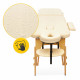 Масажний стіл 4FIZJO Wood W60 Beige
