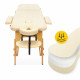 Масажний стіл 4FIZJO Wood W60 Beige