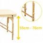 Масажний стіл 4FIZJO Wood W60+ Beige