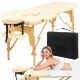 Масажний стіл 4FIZJO Wood W70 Beige