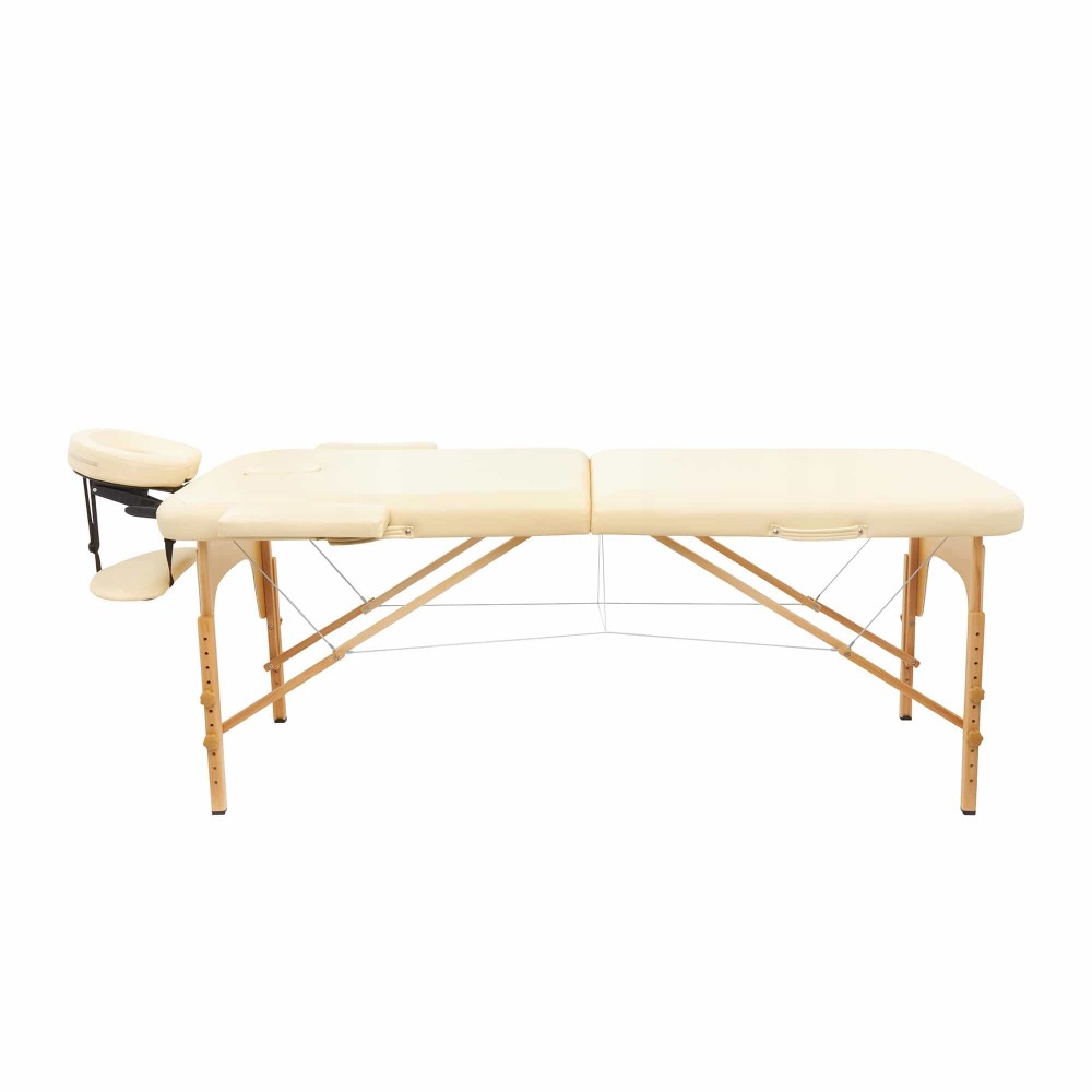 Массажный стол складной 4FIZJO Massage Table Wood W70 Beige (P-5907739318343)