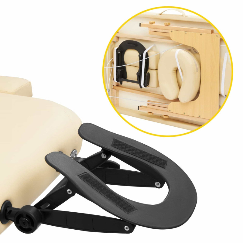 Масажний стіл 4FIZJO Wood W70 Beige