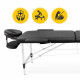 Массажный стол складной 4FIZJO Massage Table Alu W60 Black (P-5907739318374)