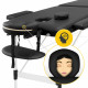 Массажный стол складной 4FIZJO Massage Table Alu W70 Black (P-5907739318398)