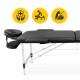 Массажный стол складной 4FIZJO Massage Table Alu W70 Black (P-5907739318398)
