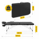 Массажный стол складной 4FIZJO Massage Table Alu W70 Black (P-5907739318398)
