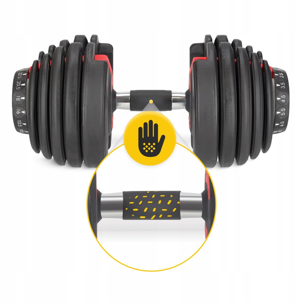 Гантель с регулируемым весом 4FIZJO Premium 2,5–24 кг (P-5907739319203)