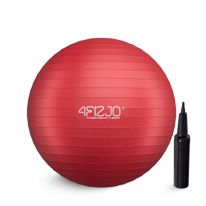 Мяч для фитнеса (фитбол) 4FIZJO 55 см Anti-Burst Red (P-5907222931509)