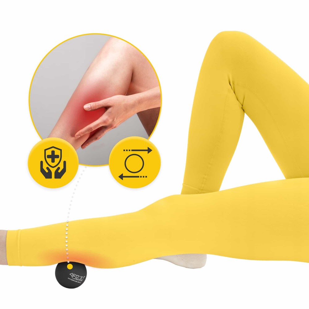 Масажний м'яч 4FIZJO Lacrosse Ball 6.25 см чорний