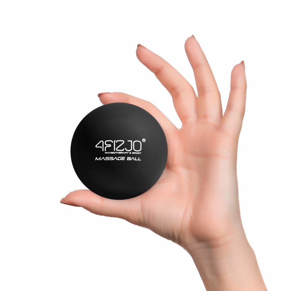 Масажний м'яч 4FIZJO Lacrosse Ball 6.25 см чорний