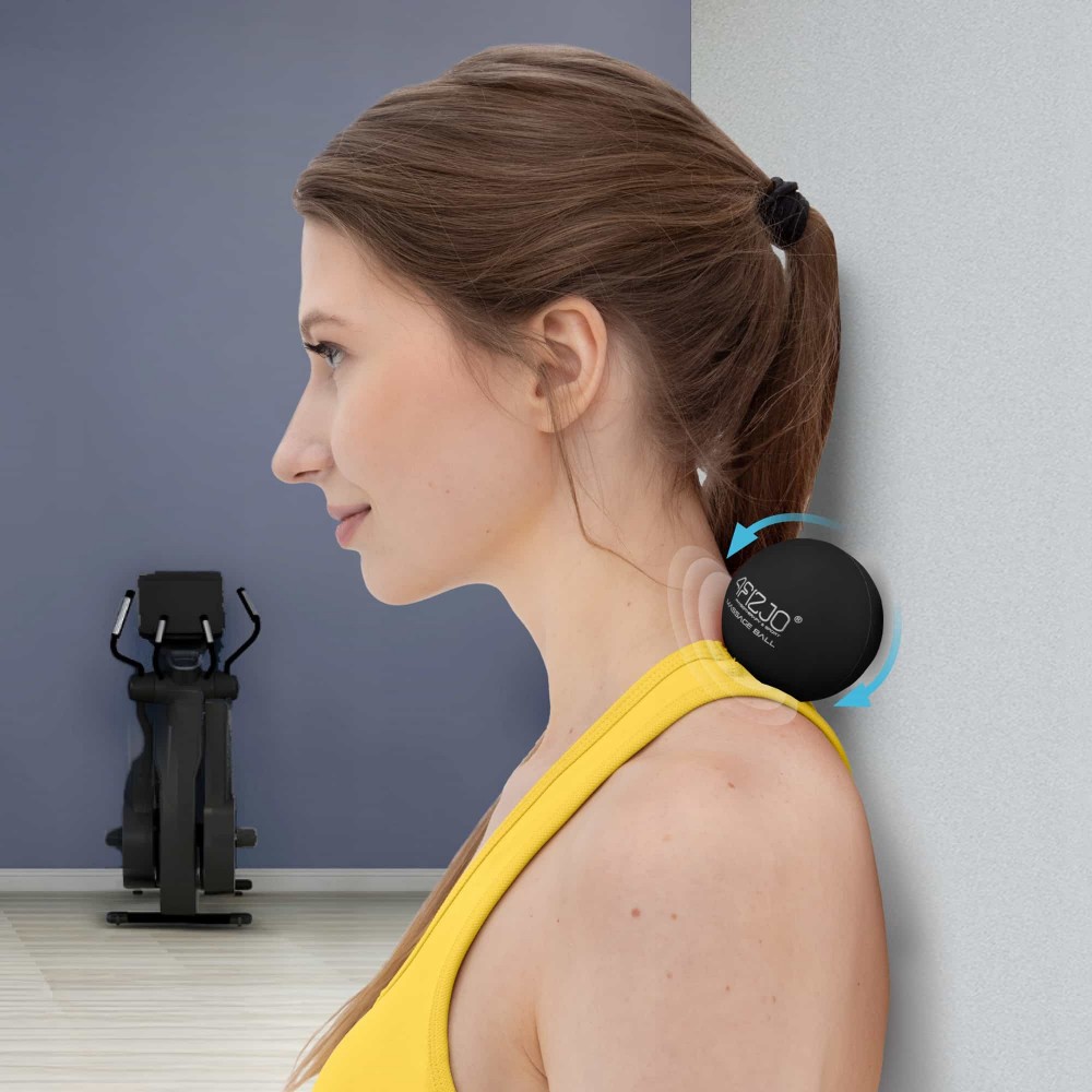 Масажний м'яч 4FIZJO Lacrosse Ball 6.25 см чорний