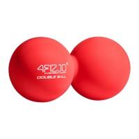 Подвійний масажний м'яч 4FIZJO Lacrosse Double Ball 6.5 x 13.5 см червоний