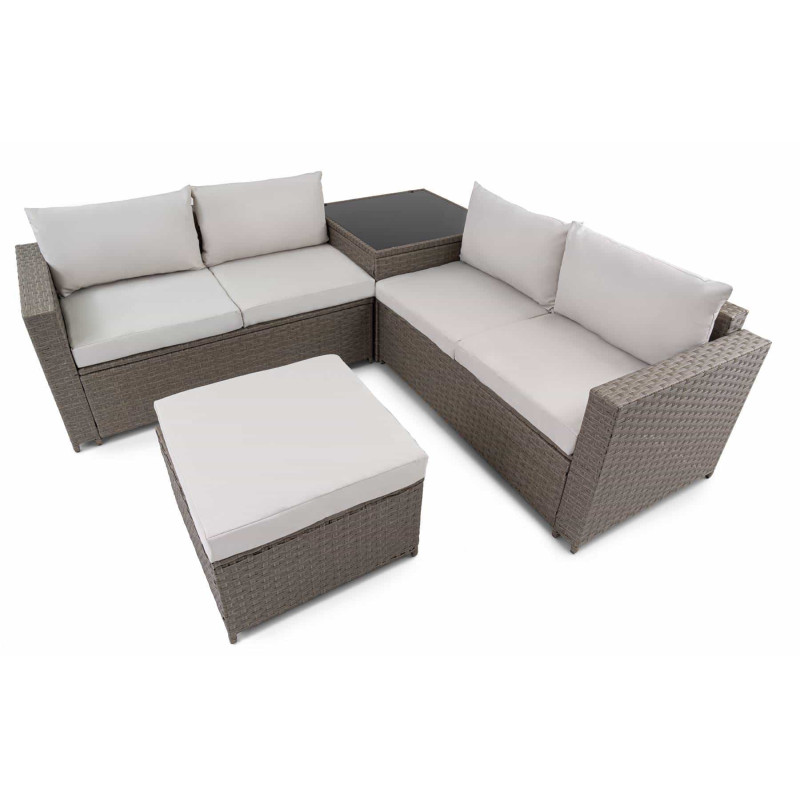Набор садовой мебели из искусственного ротанга DiVolio Sondrio Beige