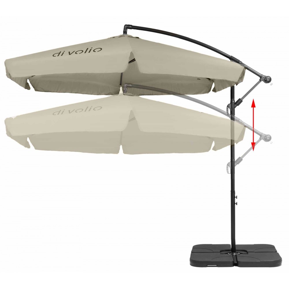Парасолька садова DiVolio EMPOLI 300 см бежева
