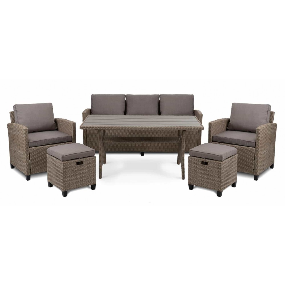 Комплект садовой мебели Di Volio Genova - Бежевый / Светло-серый