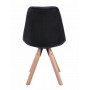 Стул Saida Jumi в скандинавском стиле с деревянными ножками черный