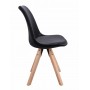 Стул Saida Jumi в скандинавском стиле с деревянными ножками черный