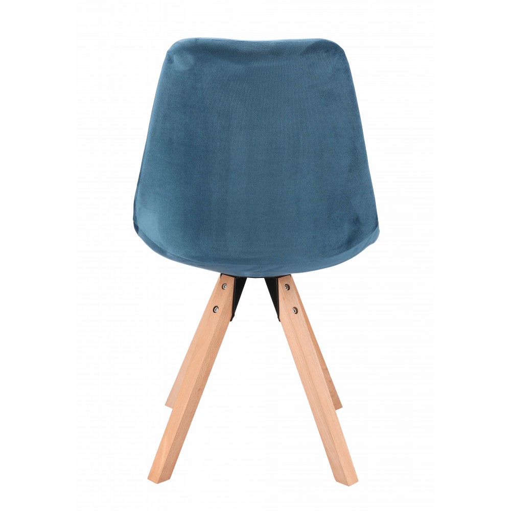 Стілець Saida Jumi у скандинавському стилі з дерев'яними ніжками аквамарин