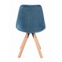 Стілець Saida Jumi у скандинавському стилі з дерев'яними ніжками аквамарин