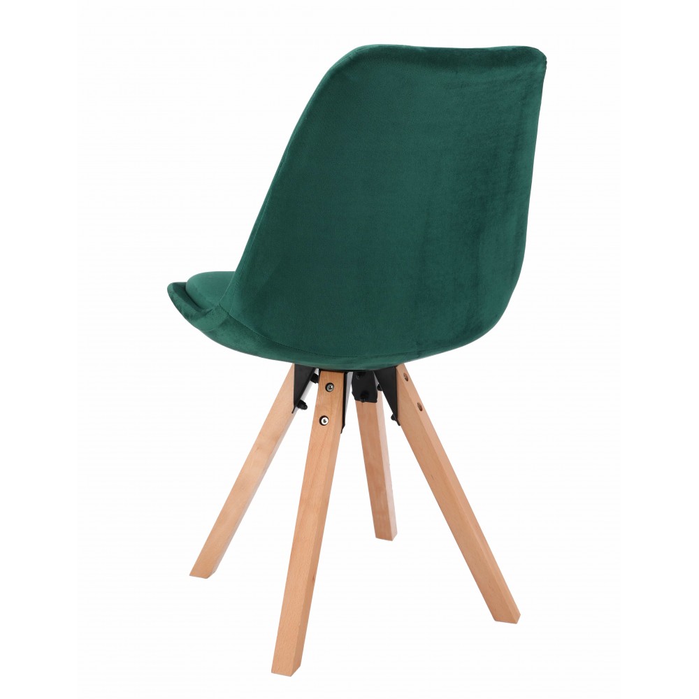 Стул Saida Jumi в скандинавском стиле с деревянными ножками зеленый