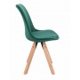 Стул Saida Jumi в скандинавском стиле с деревянными ножками зеленый