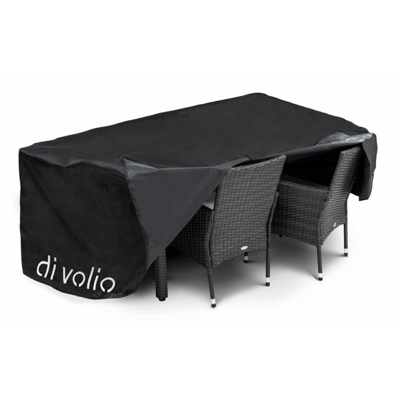 Набор садовой мебели DiVolio Verona 6+1 Black