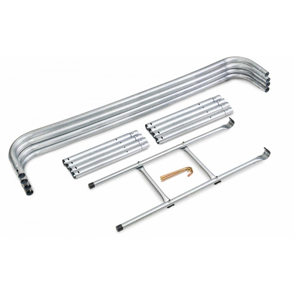 Батут Hop-Sport Black/Green 366 см з зовнішньою сіткою і драбинкою