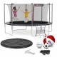 Батут Hop-Sport 14ft (427см) черно-синий с внутренней сеткой