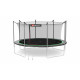 Батут Hop-Sport 14ft (427см) черно-зеленый с внутренней сеткой