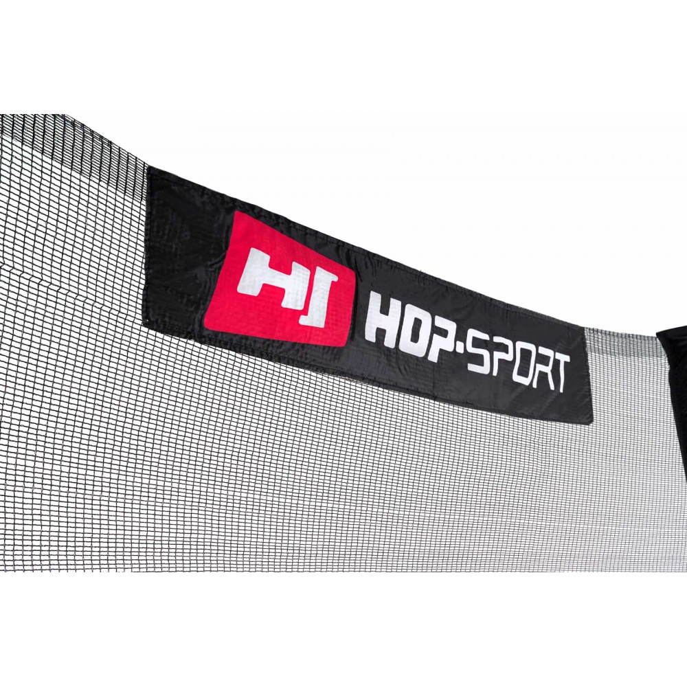 Батут Hop-Sport 16ft (488см) черно-зеленый с внутренней сеткой