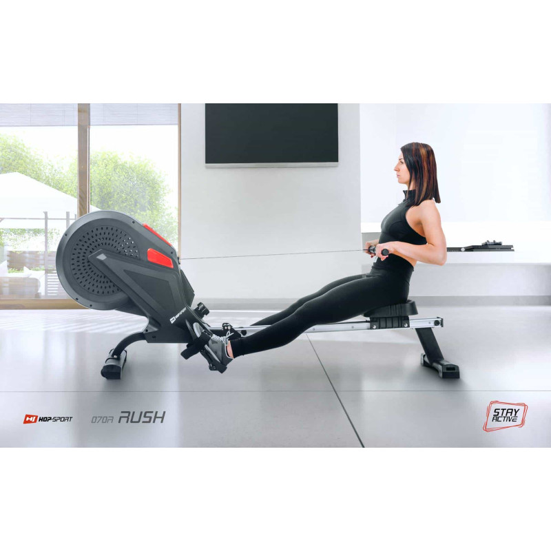 Гребной тренажер воздушный Hop-Sport HS-070R Rush