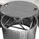 Садовая мебель из искусственного ротанга DiVolio Milano Black