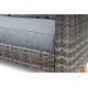 Набор садовой мебели из искусственного ротанга DiVolio Imola Dark Grey